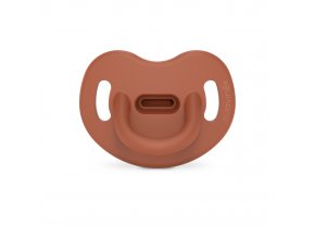 SUAVINEX | Cumlík anatomický SILIKÓN 0-6 m SX PRO - COLOUR ESSENCE - tehlové