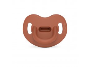 SUAVINEX | Cumlík anatomický SILIKÓN 6-18m SX PRO - COLOUR ESSENCE - tehlové
