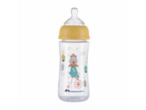 Dojčenská fľaša Emotion 270ml 0-12m Yellow
