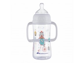Dojčenská fľaša Emotion s držadlami 270ml 6m+ White