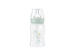 Dojčenská fľaša 240ml 3m+ Jungle King Mint