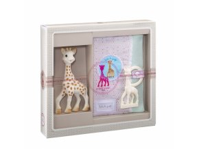 Vulli Darčekový set - žirafa Sophie + puzdro na zápisky & hryzačka Ivory