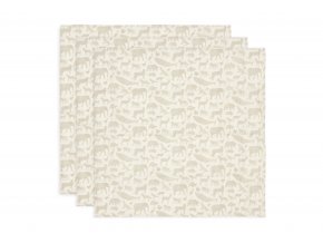 Plienky 3 ks 70x70 cm Animals Nougat