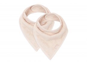 Podbradník bandana 2ks Pale Pink