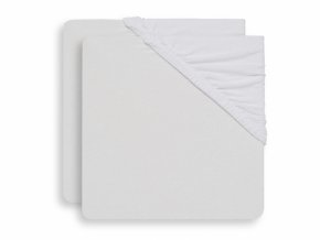 Plachta napínacia 150x75 cm froté White 2 ks