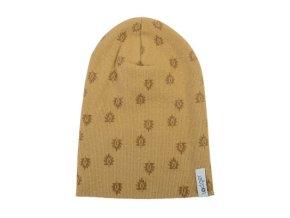 LODGER Beanie Print Rib Honey 6 - 12 měsíců