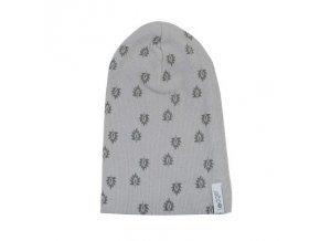 LODGER Beanie Print Rib Sharkskin 0 - 6 měsíců