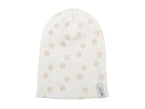 LODGER Beanie Print Rib Cloud Dancer 1 - 2 roky