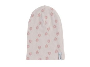 LODGER Beanie Print Rib Tan 0 - 6 měsíců