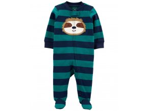CARTER'S Overal na zips Sleep&Play Stripe Sloth chlapec 3m
