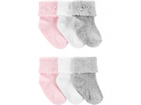CARTER'S Ponožky Mix dievča 6 ks, 12-24 m /veľ. 92, veľ. 86