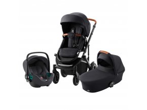 Set kočík Smile III + hlboká korba + autosedačka Baby Safe iSense, Fossil Grey