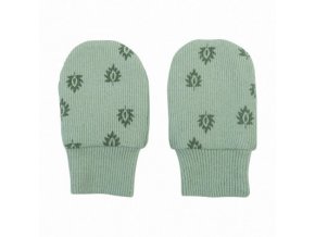 LODGER Mittens Print Rib Silt Green