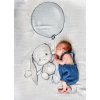 Effiki Bambusová swaddle prkrývka 70x95cm Varianta: Effik s balónom