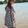 Beach Poncho toucan offwhite