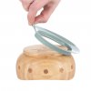 Bowl Bamboo Wood Little Chums cat