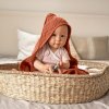 Muslin Hooded Towel olive