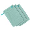 Muslin Wash Glove Set 3 pcs 2021 mint