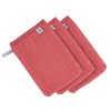 Muslin Wash Glove Set 3 pcs rosewood