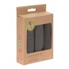 Muslin Washcloth Set 3 pcs 2021 anthracite