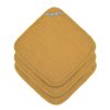 Muslin Washcloth Set 3 pcs 2021 mustard