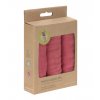 Muslin Washcloth Set 3 pcs rosewood