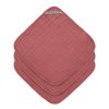 Muslin Washcloth Set 3 pcs rosewood