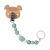 Soother Holder Wood/Silicone Little Chums dog