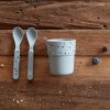 Spoon Set PP/Cellulose Tiny Farmer Sheep/Goose blue