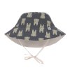 Sun Protection Bucket Hat elephant dark grey 07-18 mo.