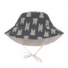 Sun Protection Bucket Hat elephant dark grey 07-18 mo.