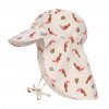 Sun Protection Flap Hat toucan offwhite 07-18 mo.