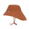 Sun Protection Long Neck Hat rust 19-36 mo.