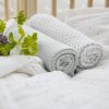 Swaddle blanket 85x85 About Friends chinchilla