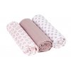 Swaddle blanket 85x85 Little Chums Star light pink