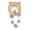 Teether Bracelet Wood/Silicone Little Chums cat