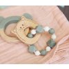 Teether Bracelet Wood/Silicone Little Chums dog