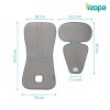 ZOPA Priedušná podložka do autosedačky BREEZE skupina sk. 2/3 Varianta: Sand Shell