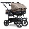 set DUO I combi push chair - air chamber wheel brown