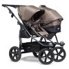 set DUO I combi push chair - air chamber wheel brown