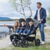 set DUO I combi push chair - air chamber wheel brown