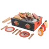 Drevené BBQ gril set