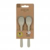 Spoon Set Geo 4pc warm grey