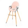 Zopa Drevená stolička DOLCE 2 Varianta: Blush Pink/Grey