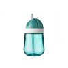 Hrnček so slamkou Mio 300 ml 9m+ Deep Turquoise