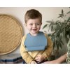 Silicone bib set, Fanto, vintage blue