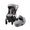 Set kočárek Smile 4 + hluboká korba, Frost Grey