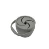 INTERBABY | Skládací silikonový HRNEK na svačinku - šedý