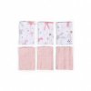 FUNNABABY Plenka 6 ks Rabbit Pink 30 x 30 cm