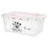 Domácí úložný box malý "Mickey & Minnie", Pastelová růžová